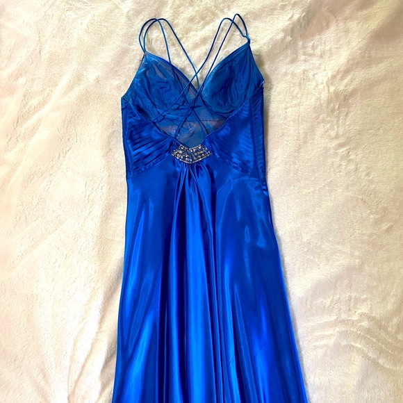 Royal blue prom dress / evening gown - Picture 7 of 11
